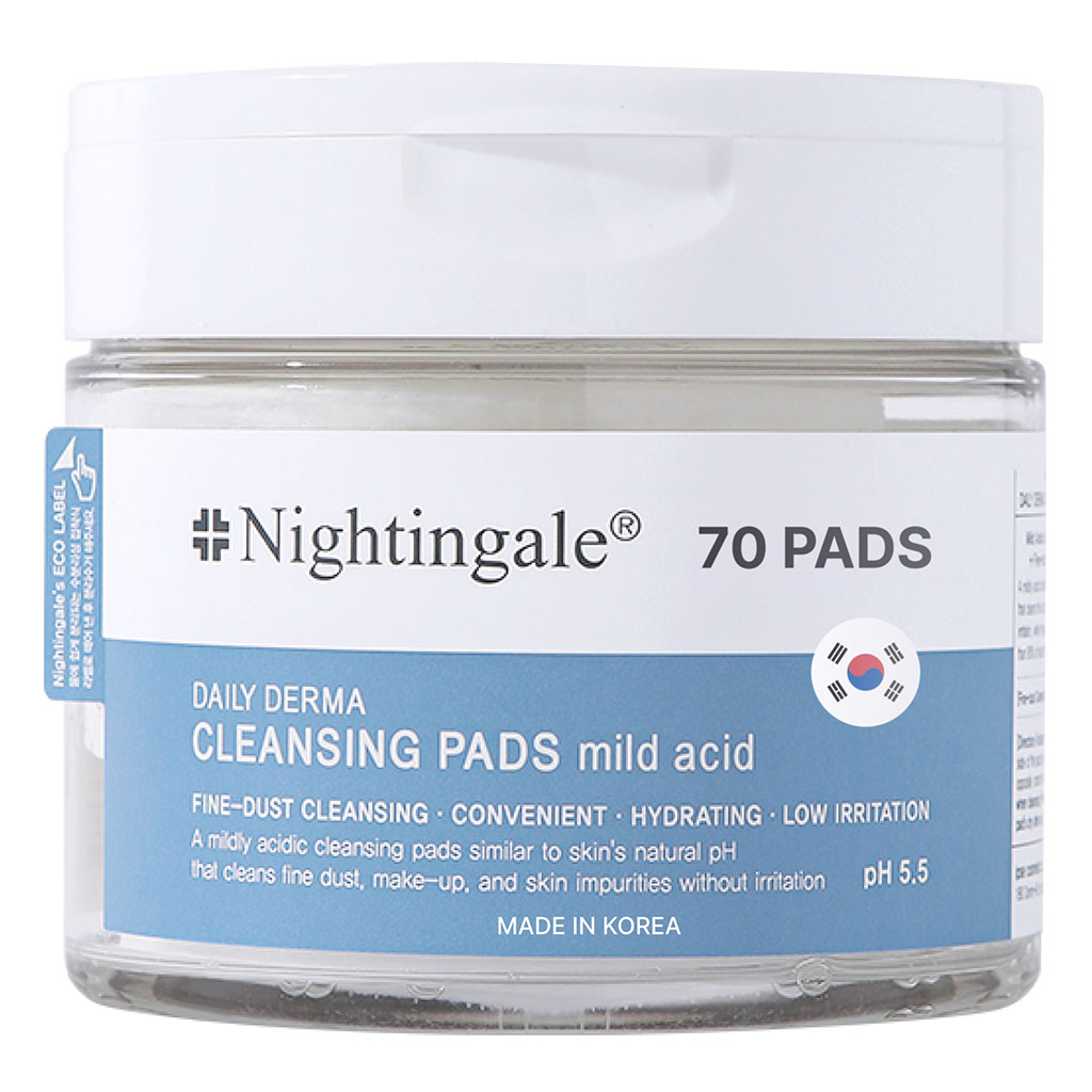 Nightingale Daily Derma Facial Cleansing Pads For Sensitive Skin 270ml, Pack of 70’s