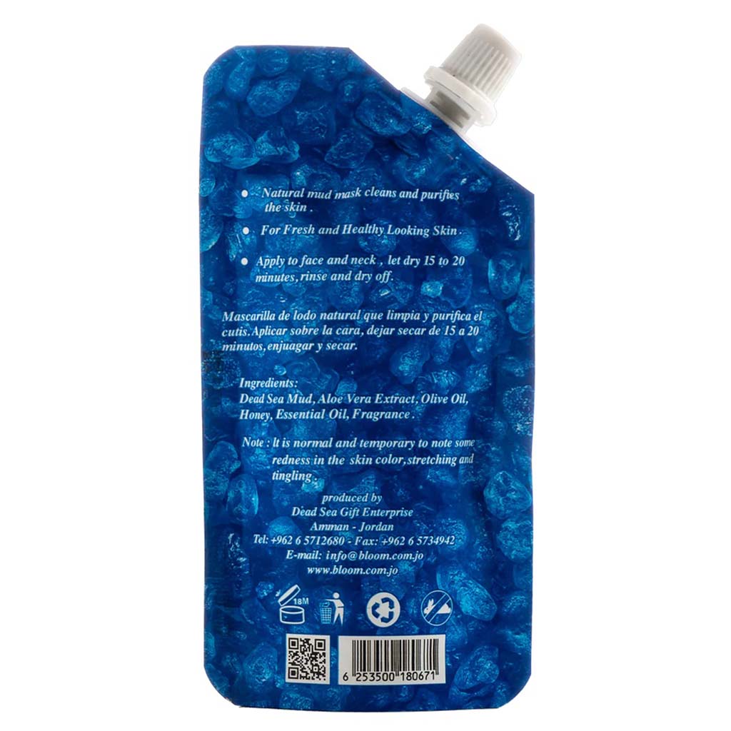 Bloom Dead Sea Life Organic Mud Mask With Carrot Oil For Face, Body & Hair 100g