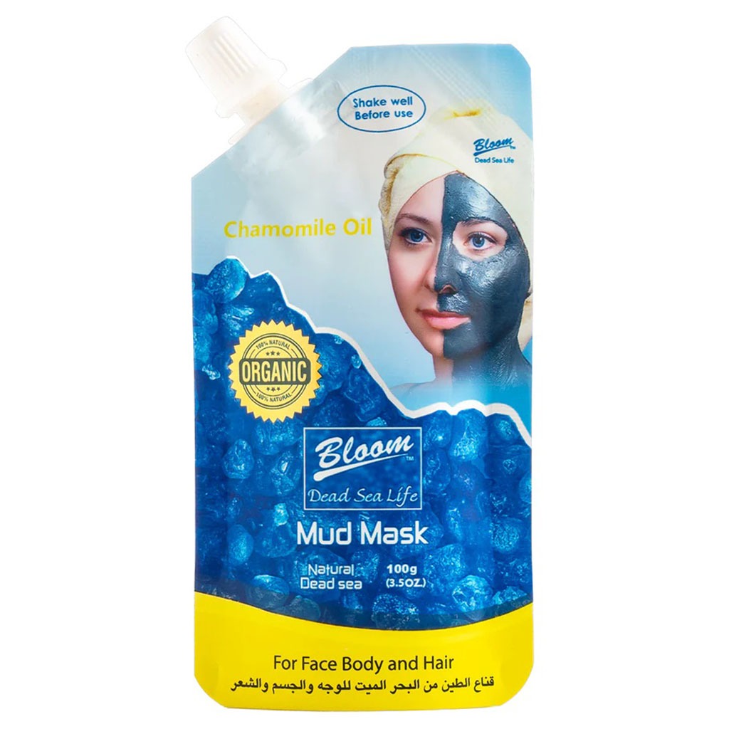 Bloom Dead Sea Life Organic Mud Mask With Chamomile Oil For Face, Body & Hair 100g