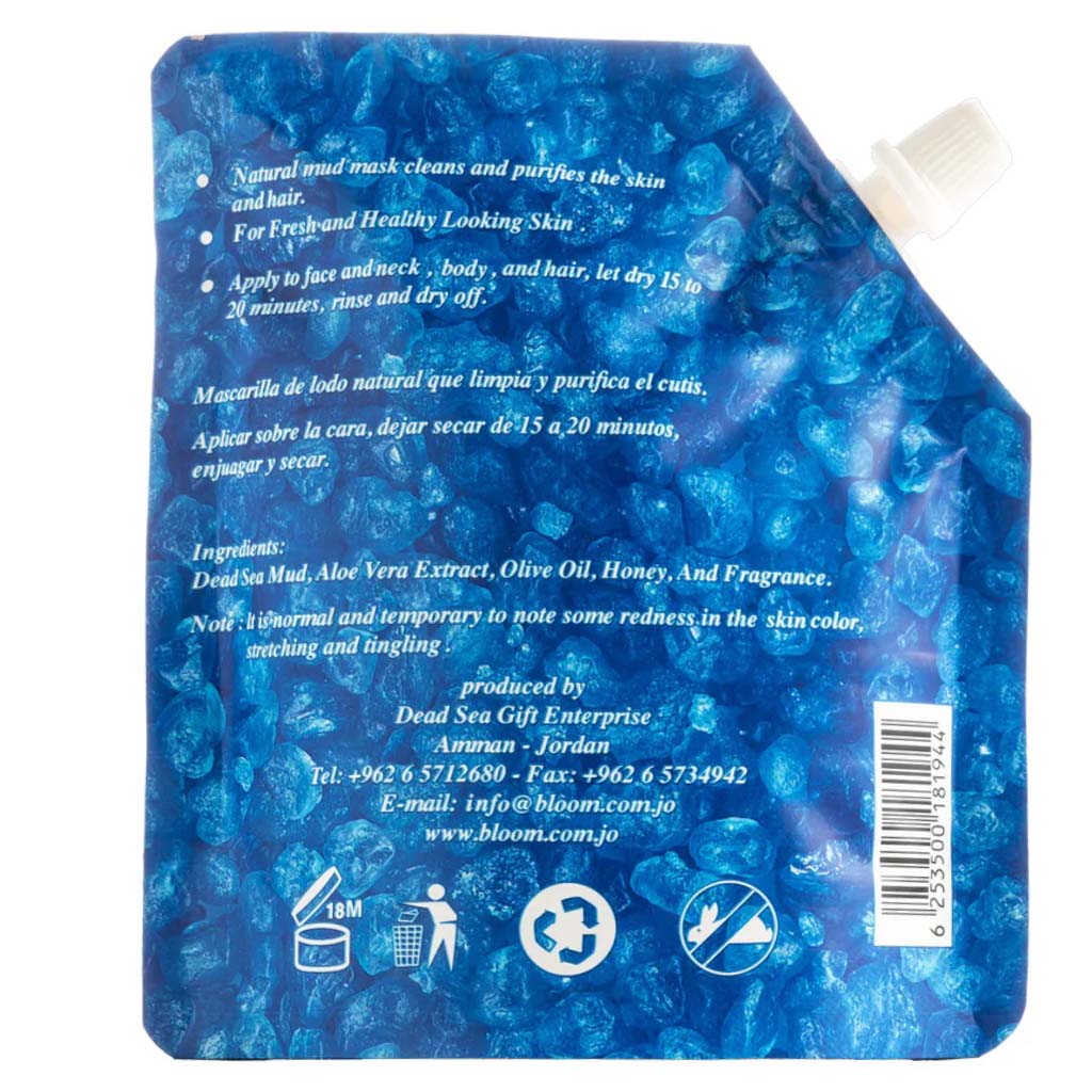 Bloom Dead Sea Life Organic Mud Mask With Aloe Vera For Face, Body & Hair 100g