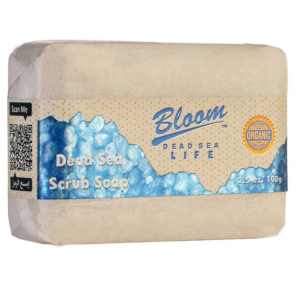 Bloom Dead Sea Life Organic Scrub Soap For Face & Body 90g