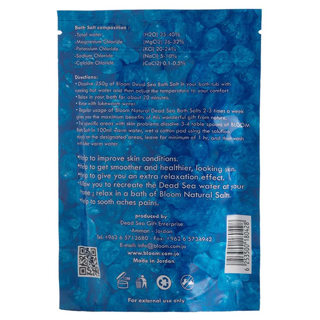 Bloom Dead Sea Life Natural White Bath Salts 250g