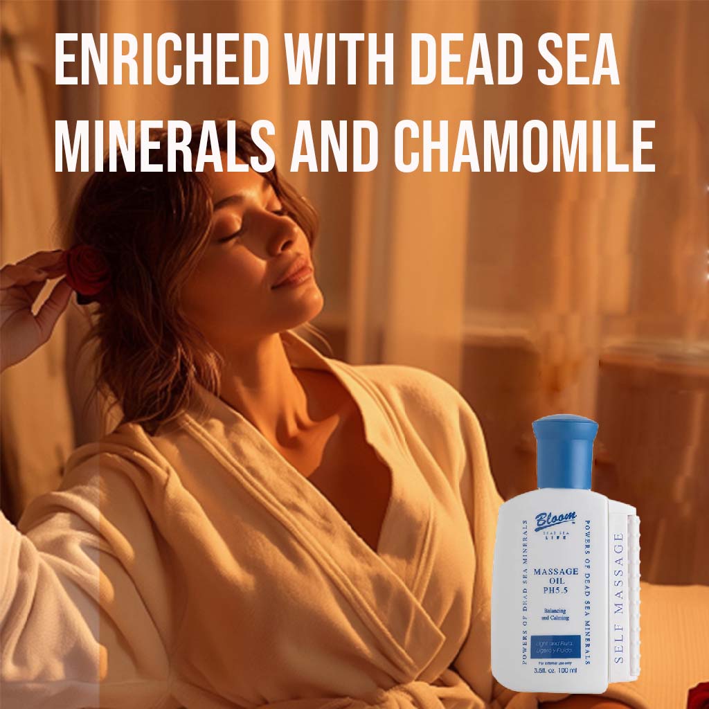 Bloom Dead Sea Life Balancing & Calming Body Massage Oil 100ml
