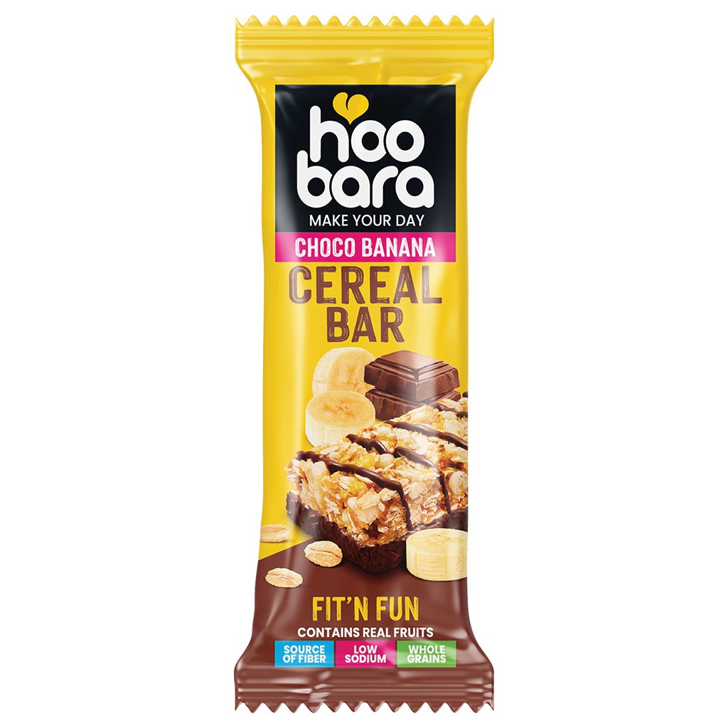 Hoobara Fit N Fun Choco Banana Cereal Bar With Real Fruits 30g