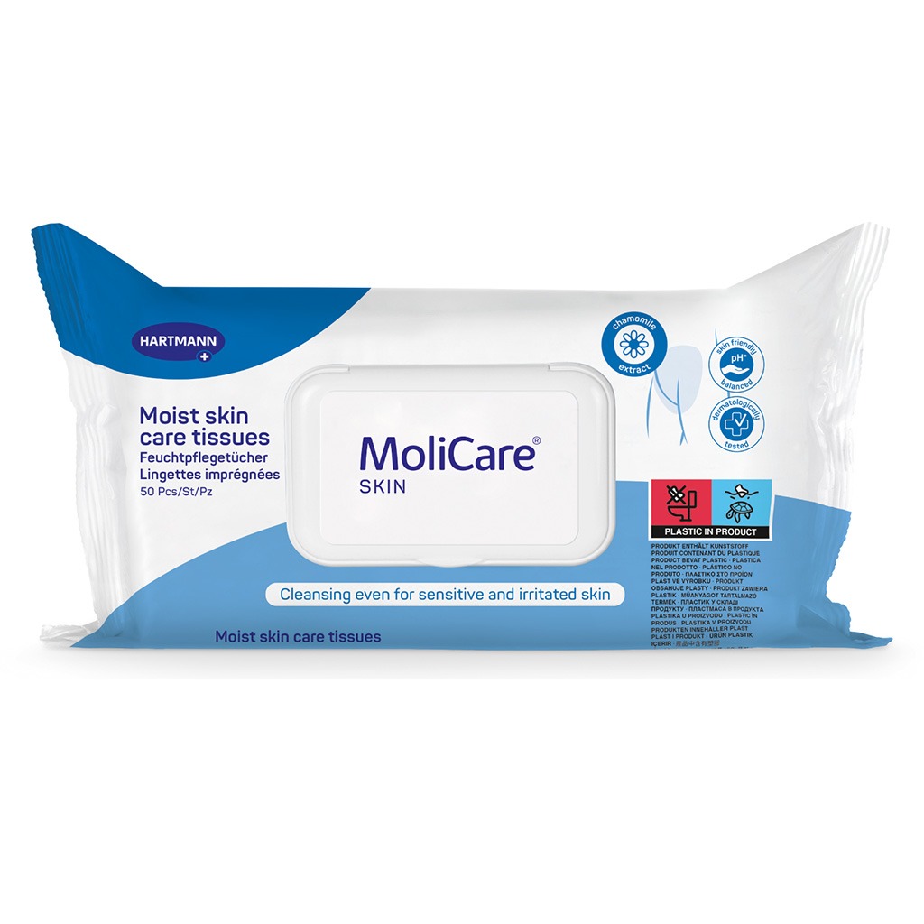 Hartmann MoliCare Moist Skin Care Adult Tissues, Pack of 50’s
