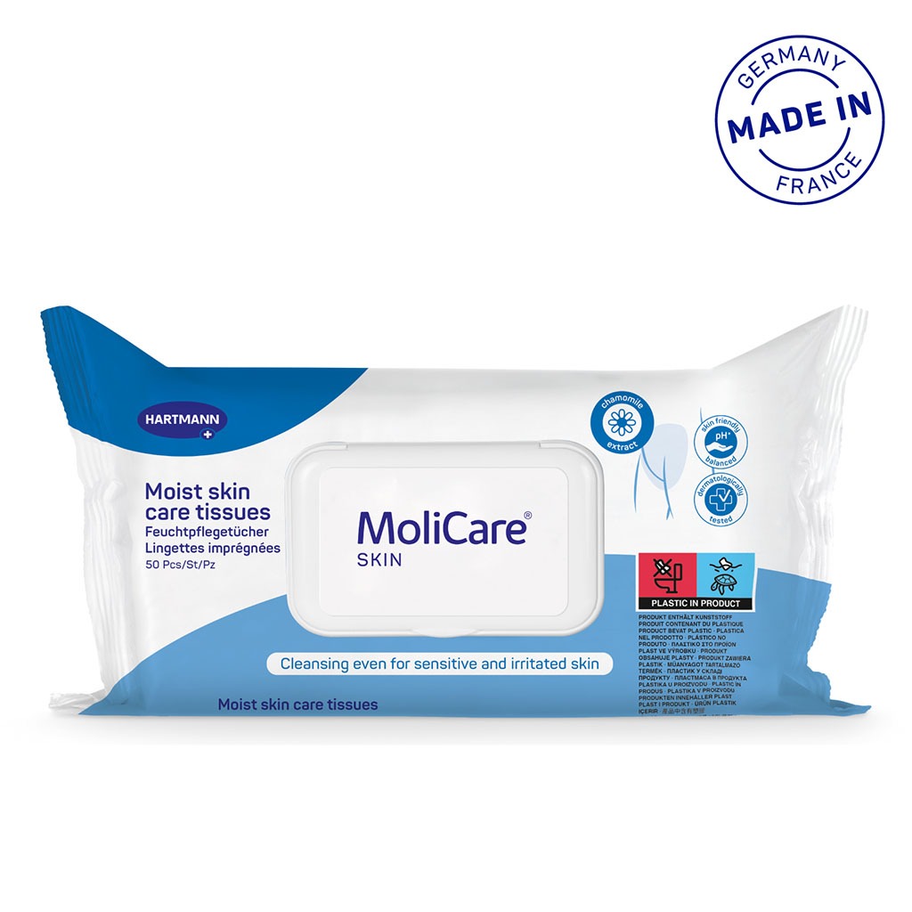 Hartmann MoliCare Moist Skin Care Adult Tissues, Pack of 50’s