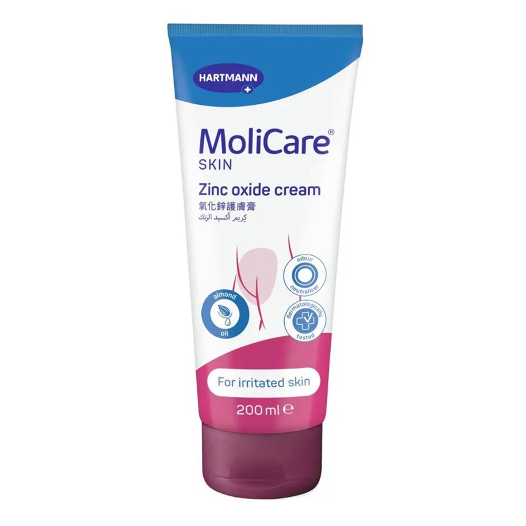 Hartmann MoliCare Skin Zinc Oxide With Almond Oil For Irritated Skin 200ml