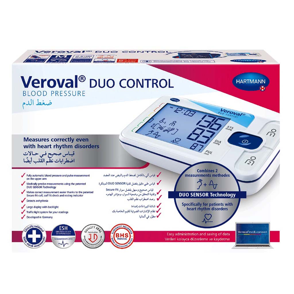 Hartmann Veroval Duo Control Upper Arm Blood Pressure Monitor