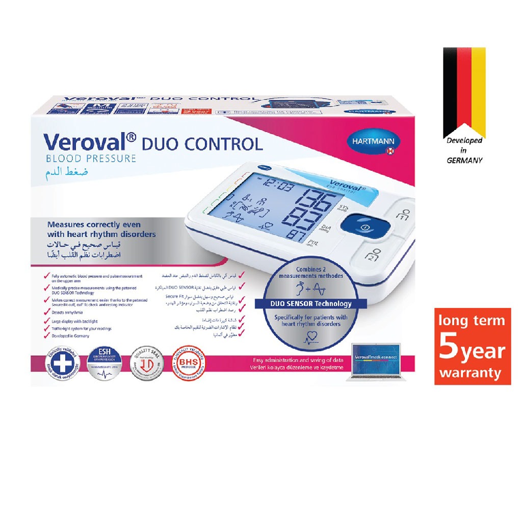 Hartmann Veroval Duo Control Upper Arm Blood Pressure Monitor