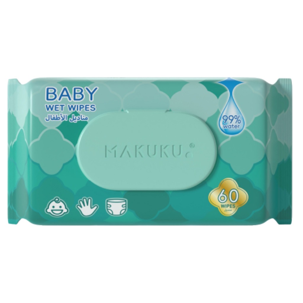 Makuku Baby Wet Wipes, Pack of 60’s