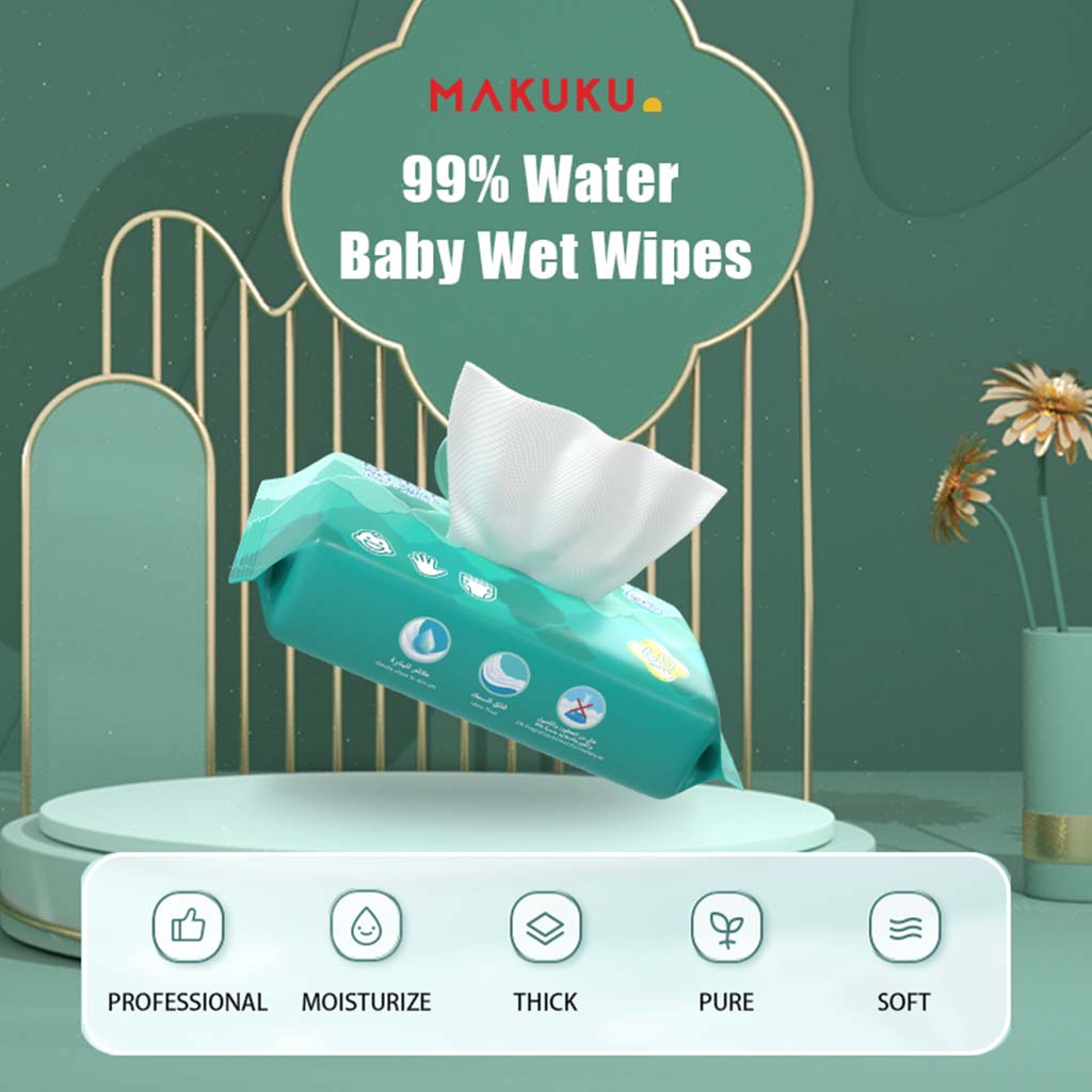 Makuku Baby Wet Wipes, Pack of 60’s