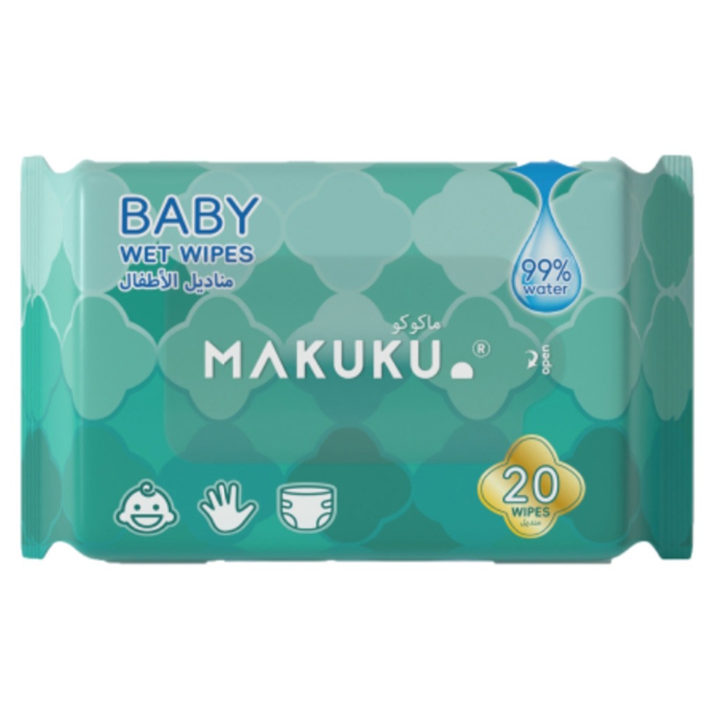 Makuku Baby Wet Wipes, Pack of 20’s