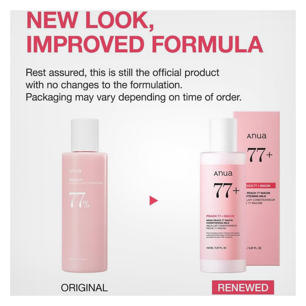 Anua Peach 77% Niacin Conditioning Milk For Hydrating & Radiant Skin 150ml