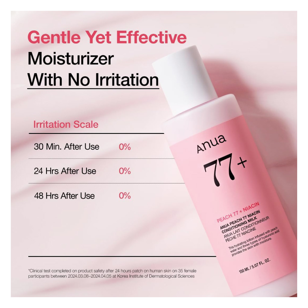 Anua Peach 77% Niacin Conditioning Milk For Hydrating & Radiant Skin 150ml