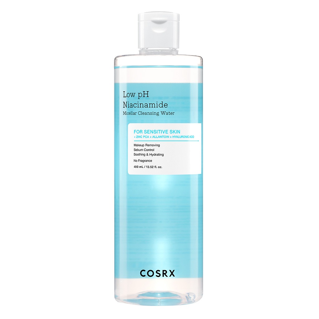 Cosrx Low pH Niacinamide Make up Removal & Micellar Cleansing Water For Sensitive Skin 400ml 