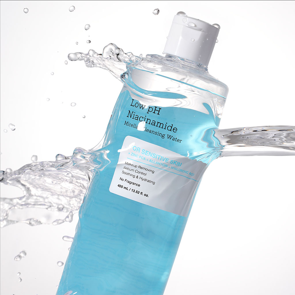 Cosrx Low pH Niacinamide Make up Removal & Micellar Cleansing Water For Sensitive Skin 400ml 