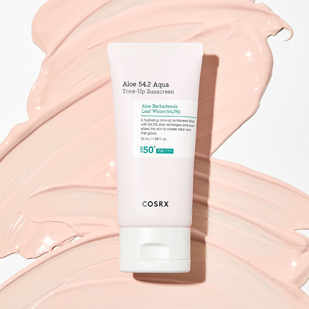 Cosrx Aloe 54.2 Aqua Tone Up Tinted Sunscreen Cream SPF50+ & PA++++ For Sensitive Skin 50ml