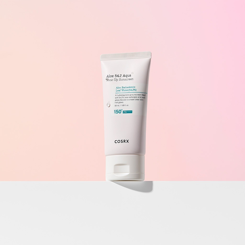 Cosrx Aloe 54.2 Aqua Tone Up Tinted Sunscreen Cream SPF50+ & PA++++ For Sensitive Skin 50ml