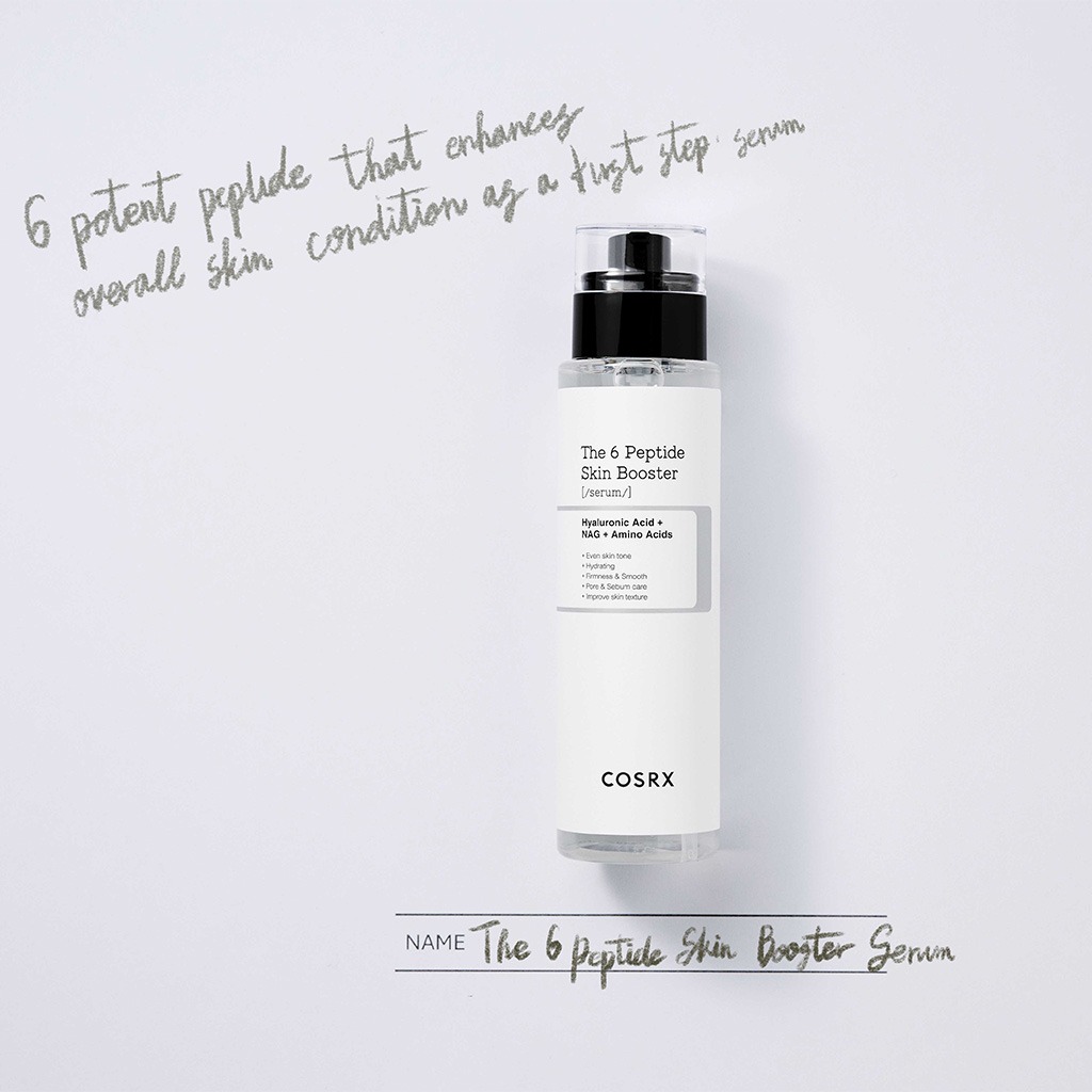 Cosrx The 6 Peptide Skin Booster Face Serum With Hyaluronic Acid + NAG + Amino Acids 150ml