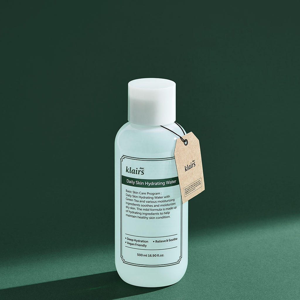 Dear Klairs Daily Skin Hydrating Water With Green Tea For Face & Body 500ml