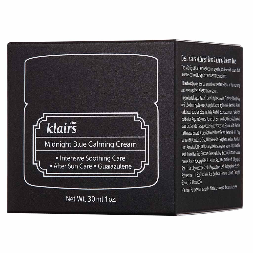 Dear Klairs Midnight Blue Intensive Soothing Care Calming Face Cream 30ml