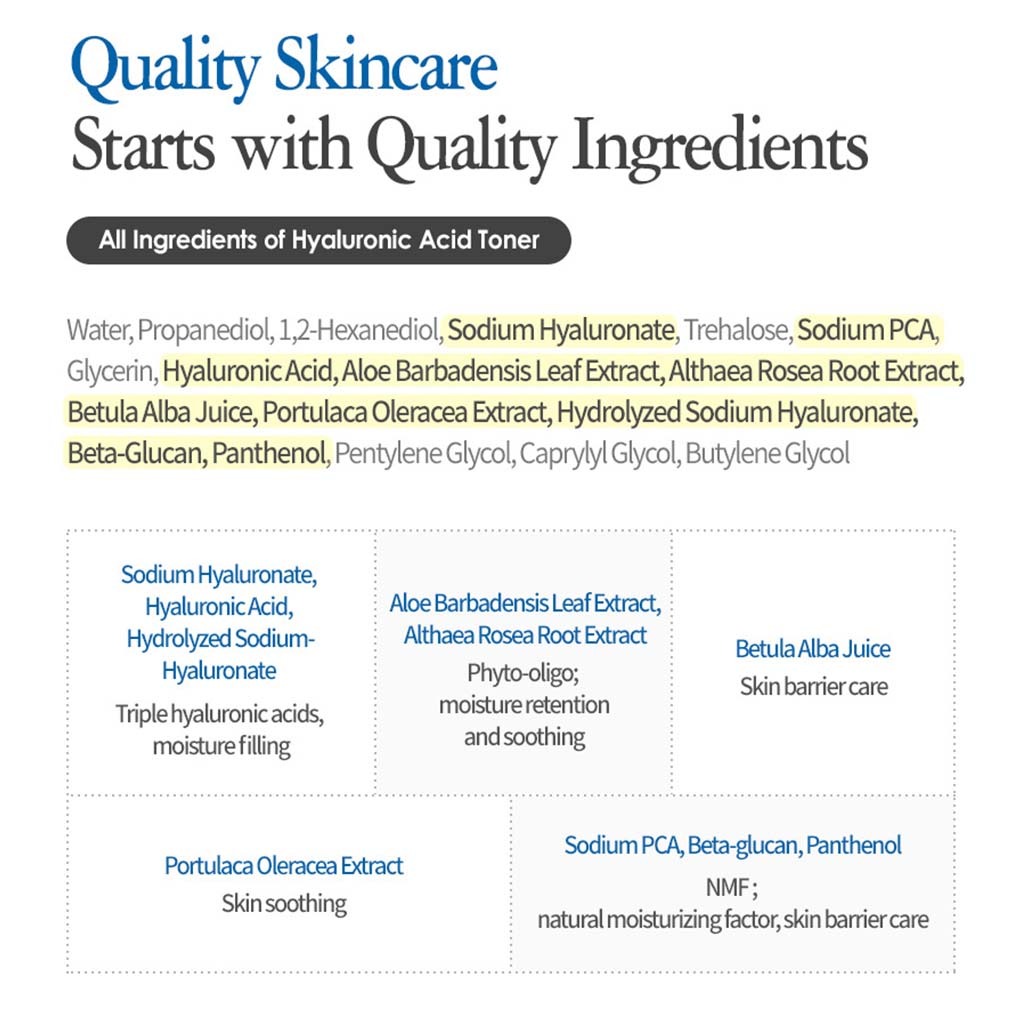 Isntree Hyaluronic Acid Hydrating Facial Toner 200ml 