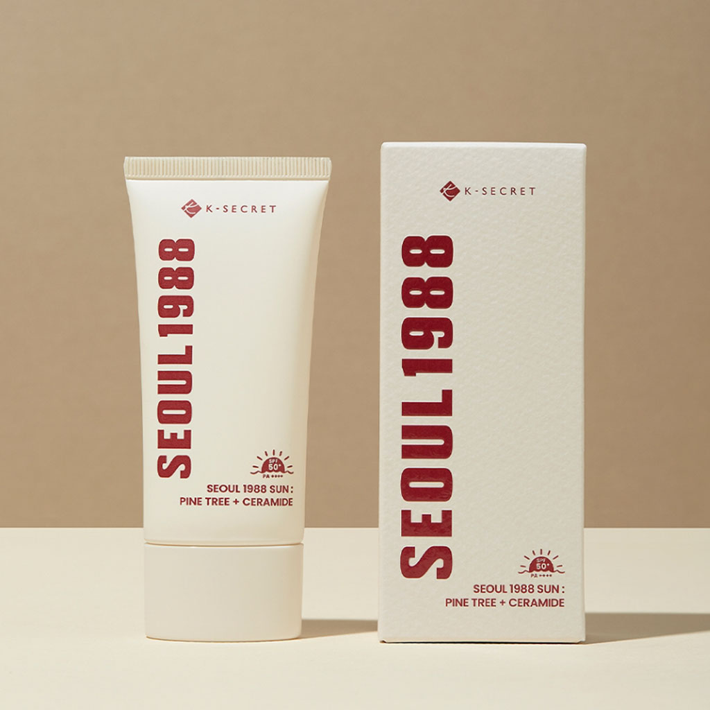 K-Secret Seoul 1988 With Pine Tree + Ceramide SPF50+ & PA++++ Sunscreen 50ml