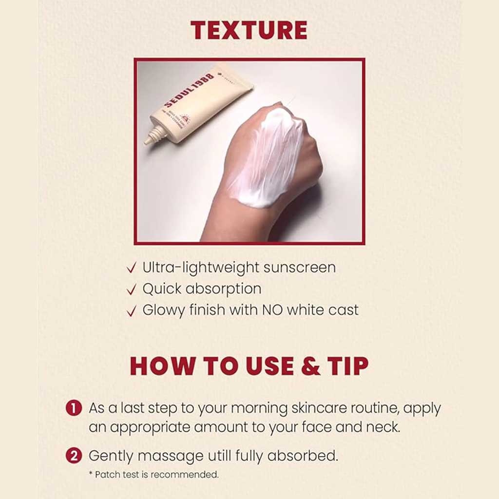 K-Secret Seoul 1988 With Pine Tree + Ceramide SPF50+ & PA++++ Sunscreen 50ml