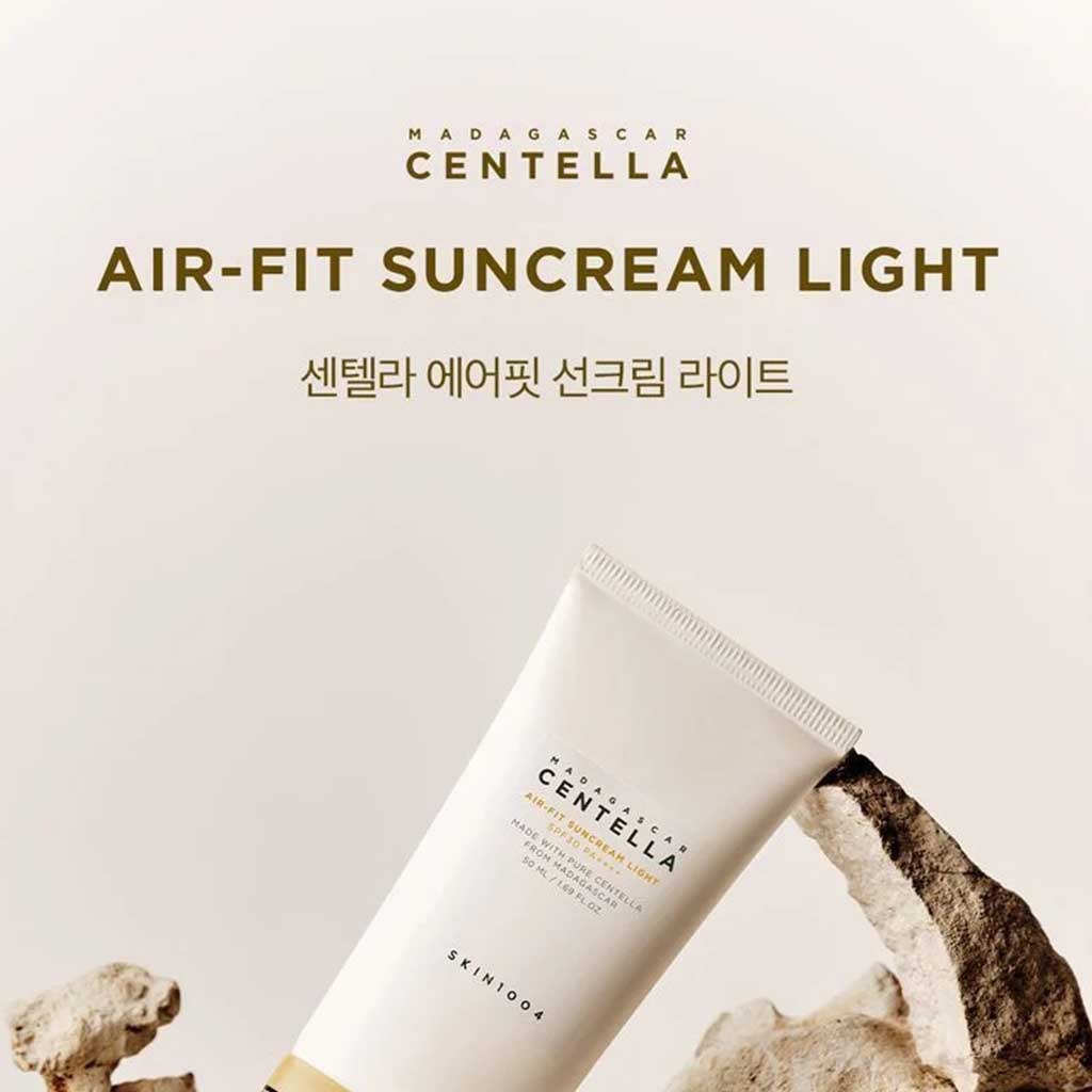 Skin1004 Madagascar Centella Air Fit Light Suncream With SPF30 & PA++++ For Sensitive Skin 50ml