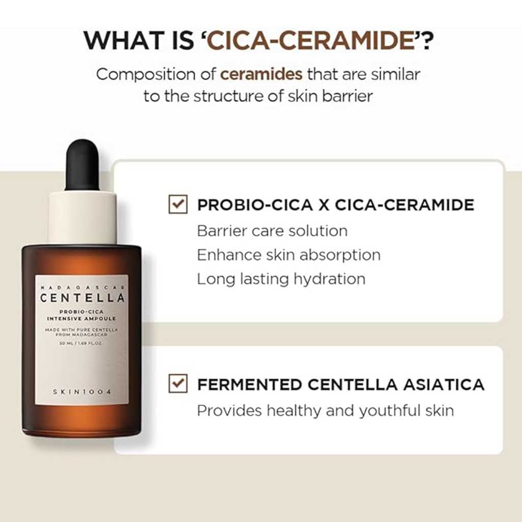 Skin1004 Madagascar Centella Probio Cica Intensive Soothing Facial Ampoule 50ml 