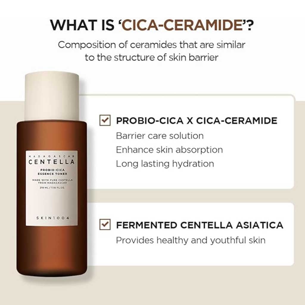 Skin1004 Madagascar Centella Probio Cica Essence Facial Toner 210ml 