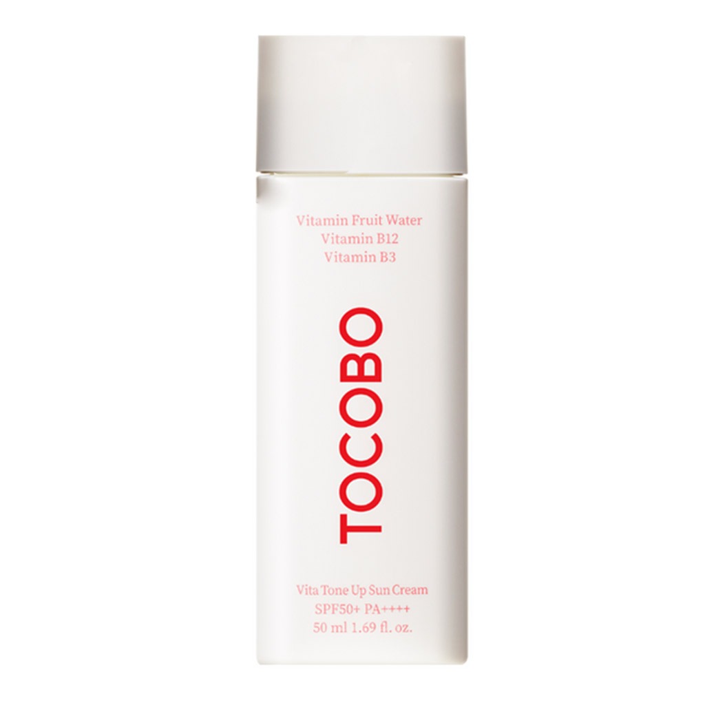 Tocobo Vita Pink Tone Up Sunscreen Cream SPF50+ & PA++++ With Vitamin Fruit Water, Vitamin B3 & B12 50ml 