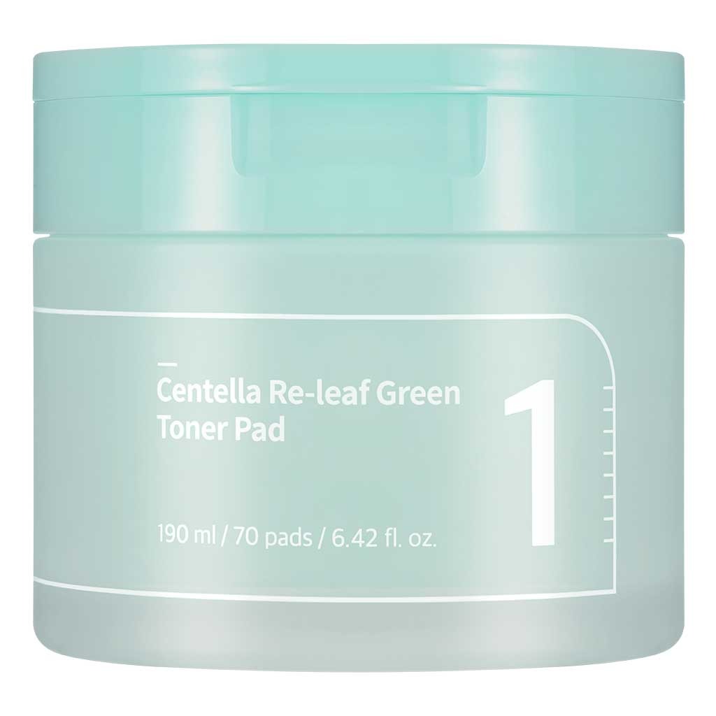 Numbuzin No 1 Centella Re Leaf Green Calming Facial Toner Pads 190ml, Pack of 70’s