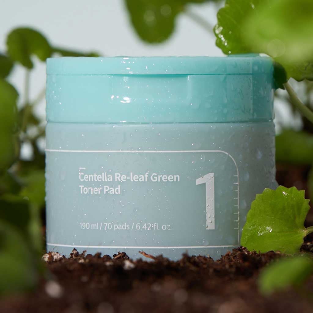 Numbuzin No 1 Centella Re Leaf Green Calming Facial Toner Pads 190ml, Pack of 70’s