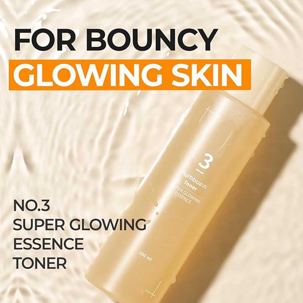 Numbuzin No 3 Super Glowing Essence Facial Toner For Dull & Dry Skin 200ml