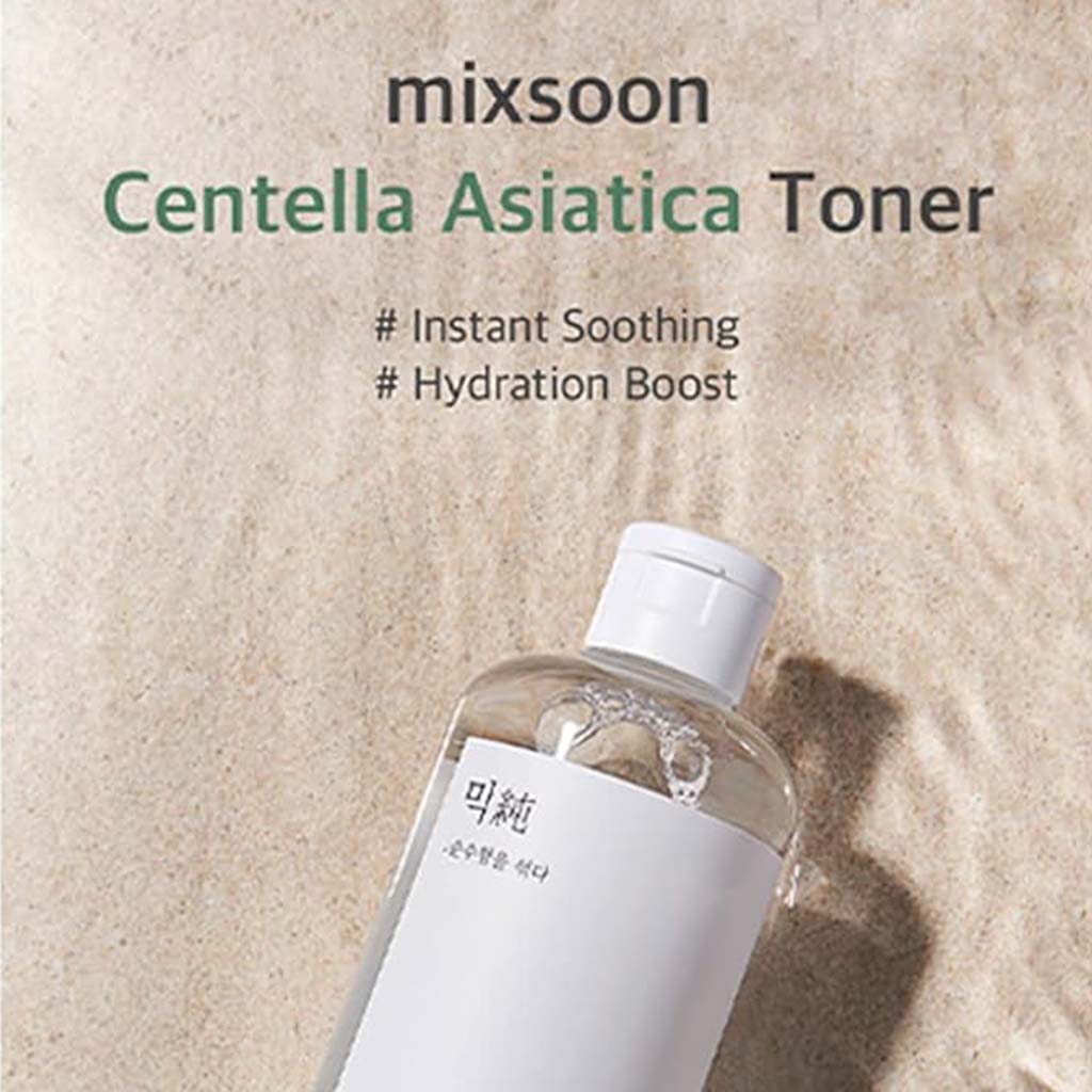 Mixsoon Centella Asiatica Facial Toner For Acne Prone & Damaged Skin 300ml 