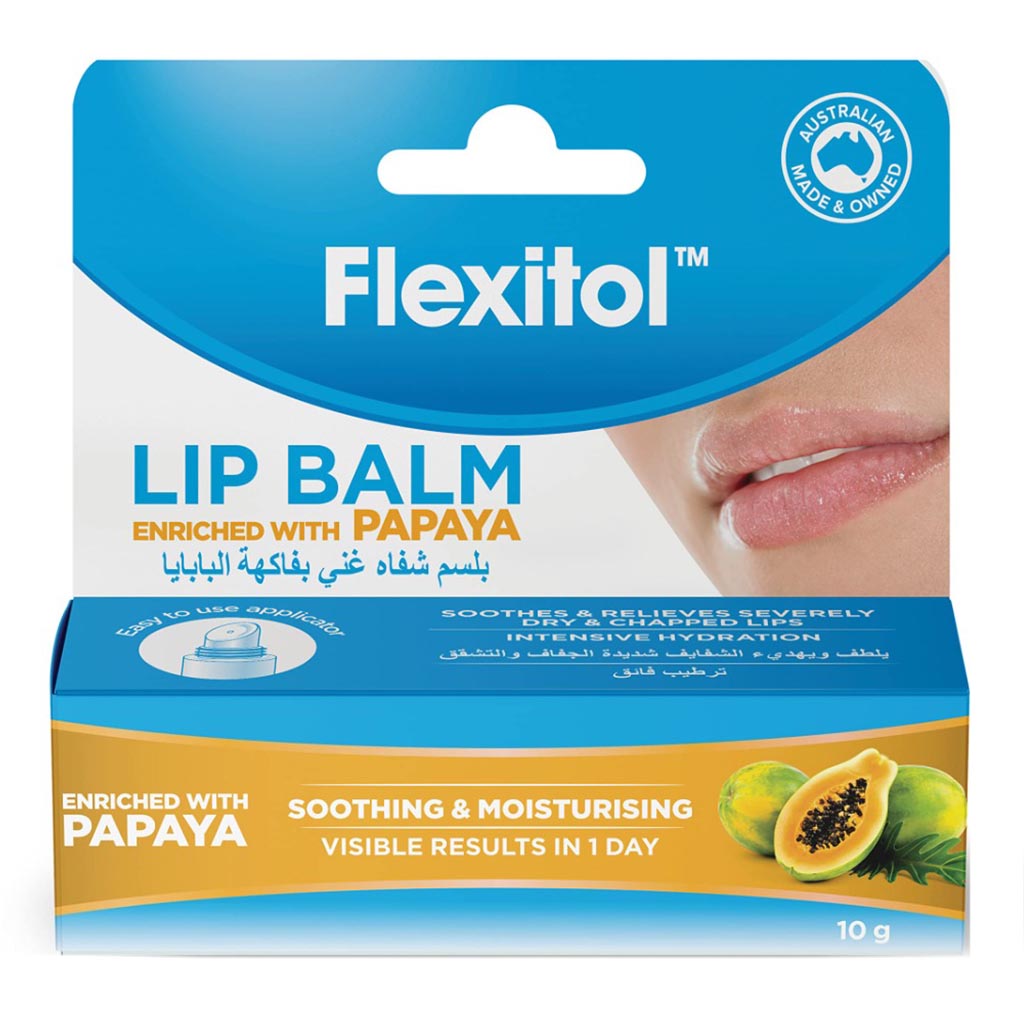 Flexitol Lip Balm For Very Dry Lips - Papaya 10g