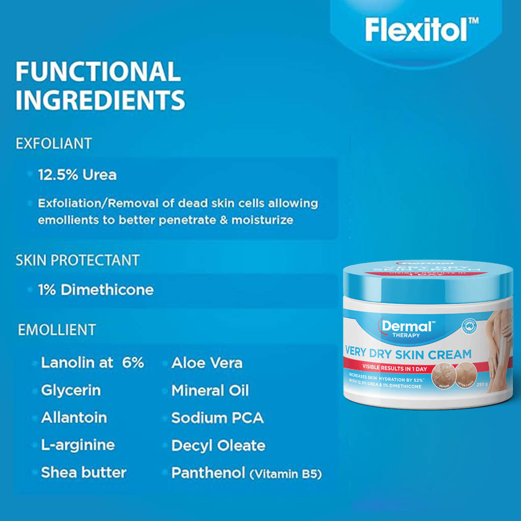 Flexitol Moisturizing Cream For Very Dry Skin 250g