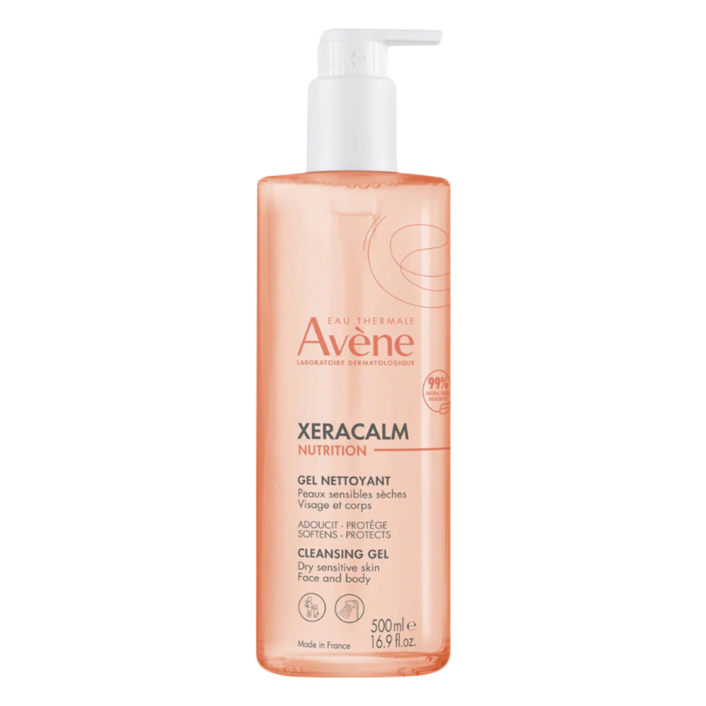 Avene XeraCalm Nutrition Cleansing Gel For Dry & Sensitive Skin 500ml