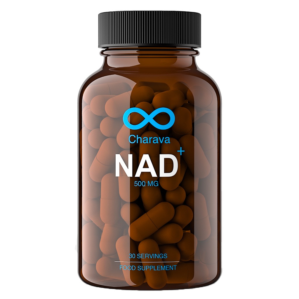 Charava NAD+ 500mg Antiaging Supplement Capsules, Pack of 30's