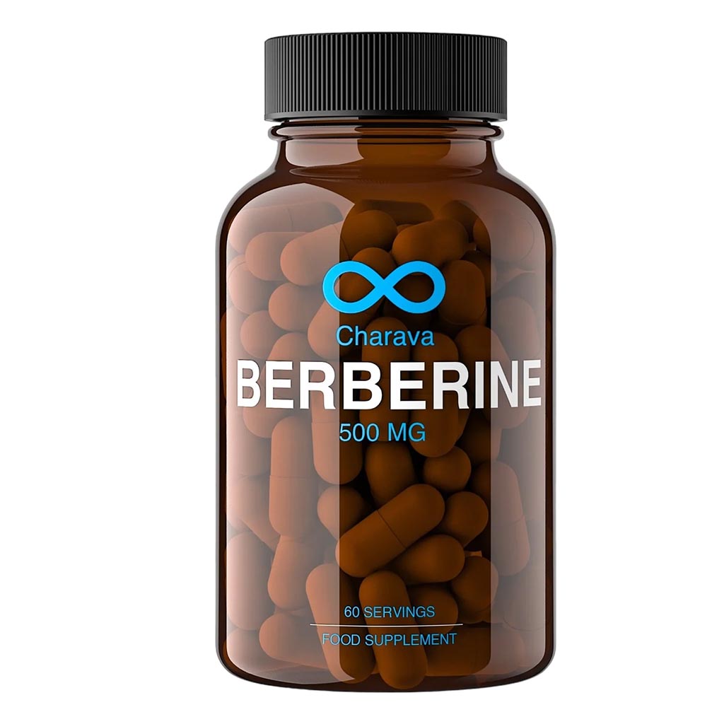 Charava Berberine 500mg Capsules For Diabetic Support & Heart Health, Pack of 60’s