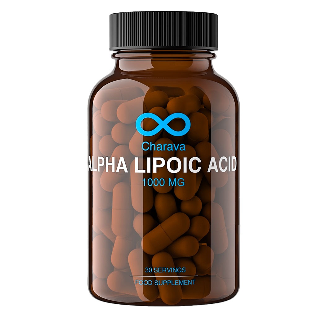 Charava Alpha Lipoic Acid 1000mg Capsules For Antioxidant Support, Pack of 60’s