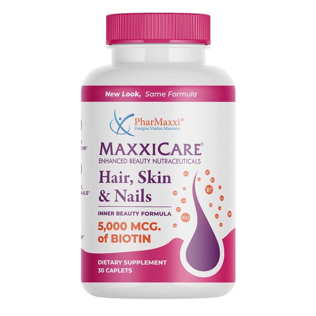 Pharmaxxi Maxxicare Biotin 5000mcg Caplets For Hair, Skin & Nails, Pack of 30’s 