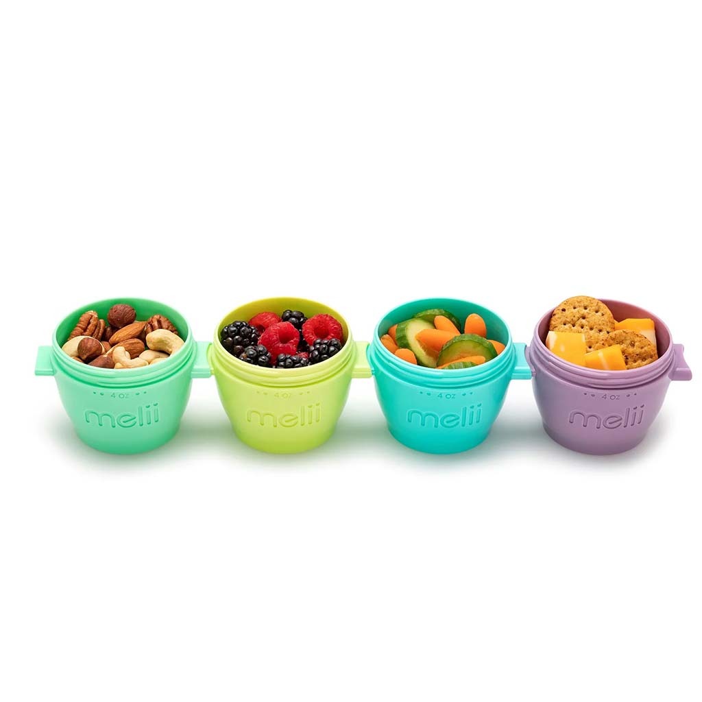 Melii Snap & Go Pods Baby Storage Containers - Multicolored 60ml, Pack of 6’s