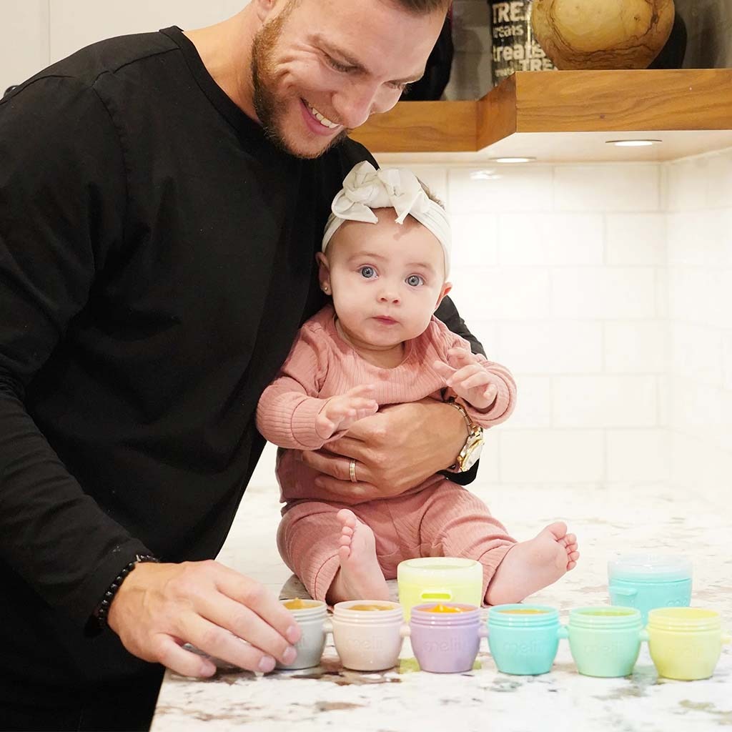 Melii Snap & Go Pods Baby Storage Containers - Multicolored 60ml, Pack of 6’s