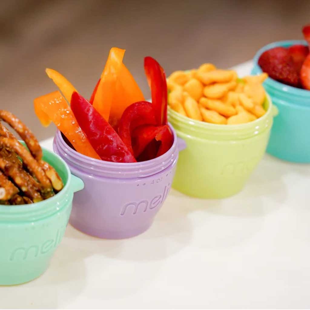 Melii Snap & Go Pods Baby Storage Containers - Multicolored, Pack of 60ml*6's + 120ml*4's