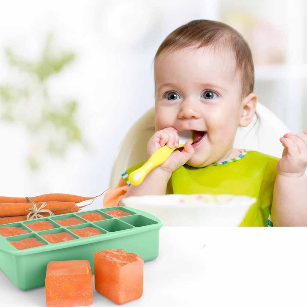 Melii Silicone Baby Food Freezer Tray - Mint Color, 60ml