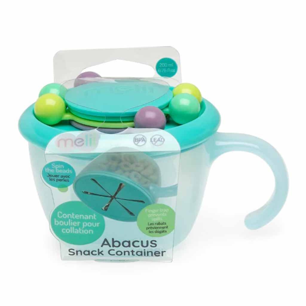 Melii Abacus Kids Snack Container For 12+ Months -Turquoise Color, 200g 