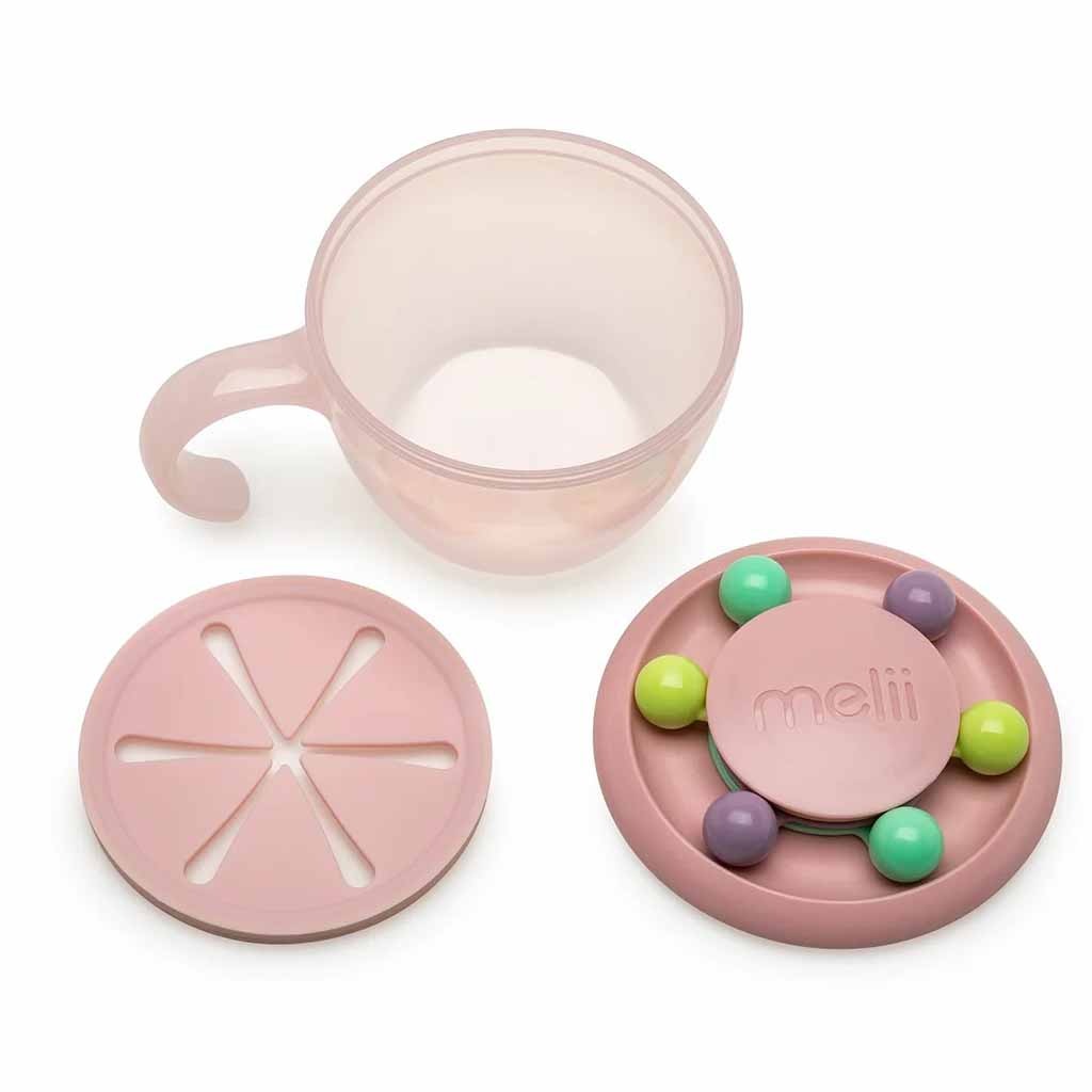 Melii Abacus Kids Snack Container For 12+ Months - Pink Color, 200g