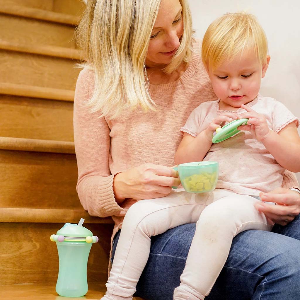 Melii Abacus Baby Feeding Sippy Cup With Straw From 12+ Months - Mint Color 340ml